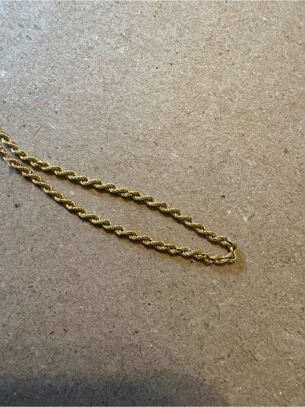 14k Gold Rope Chain Necklace for Women - Elegant Everyday Layering - Picture 6 of 7